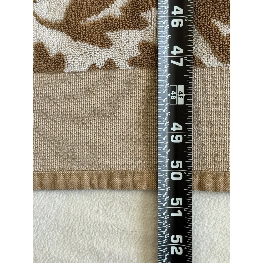 Eddie Bauer Home 3 Bath Towels Brown Oak Leaf Cotton Lodge Cabin Bath Set‎